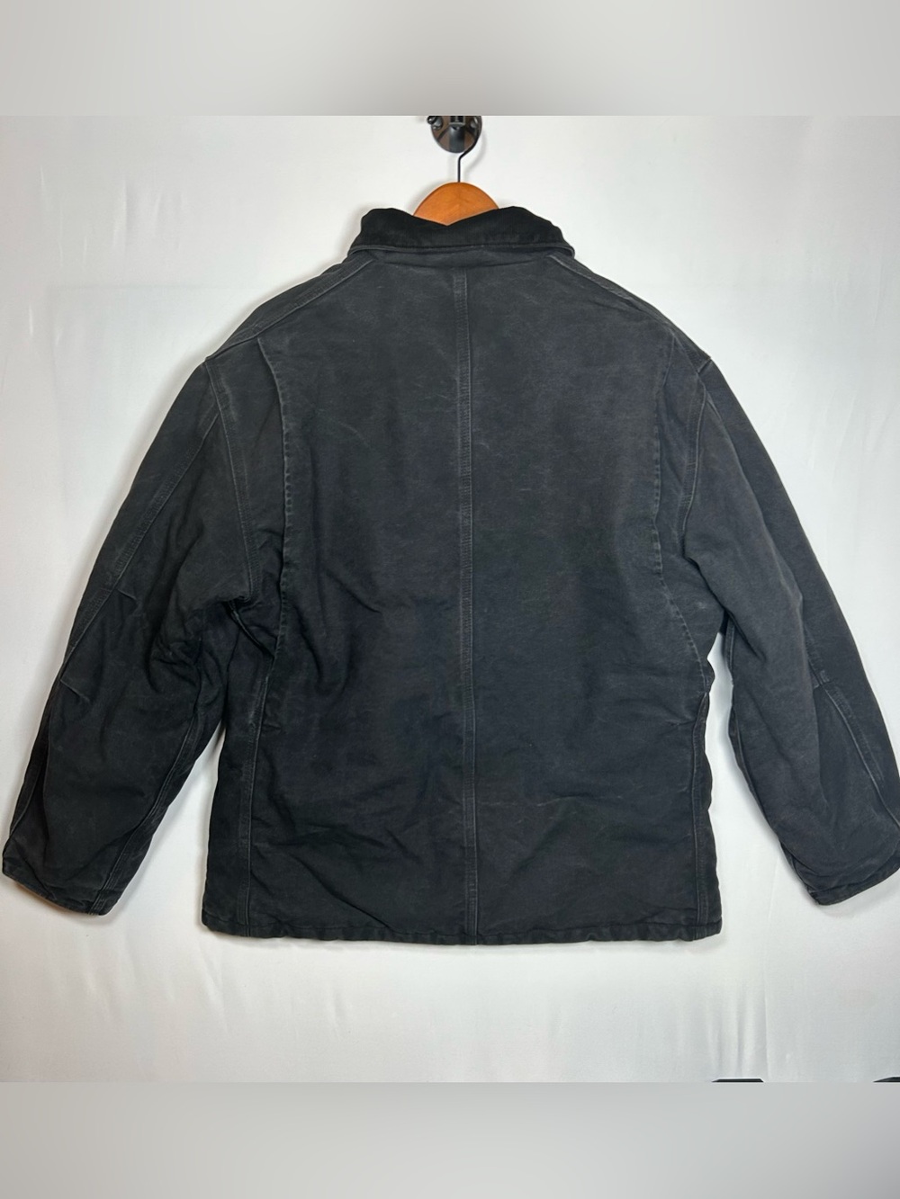 Vintage Carhartt C26 BLK Arctic Duck Traditional Coat Jacket Men's L Reg Black - Picture 2 of 11